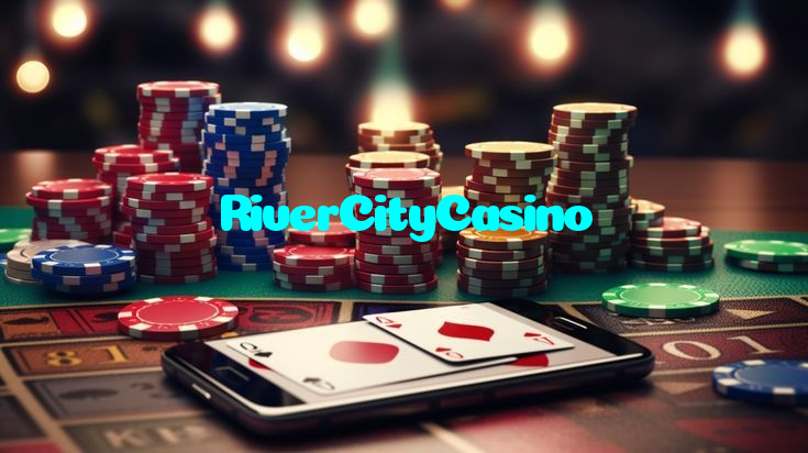 RiverCityCasino casino presented on mobile device in Pakistan with slots and live games
